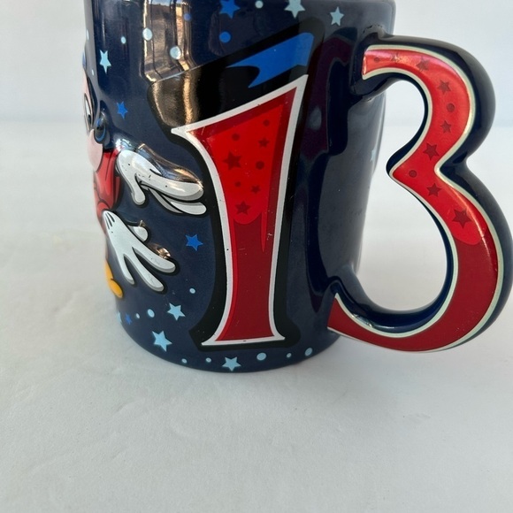 Commemorative 2013 Disney Resort Embossed Fantasia Mickey 16oz Coffee Mug - Picture 2 of 6